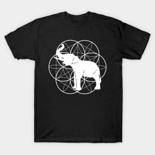 Funny Elephant Geometry T-shirt T-Shirt